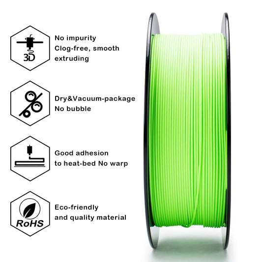 ZIRO Matte PLA Filament 1.75mm, Pastel Green