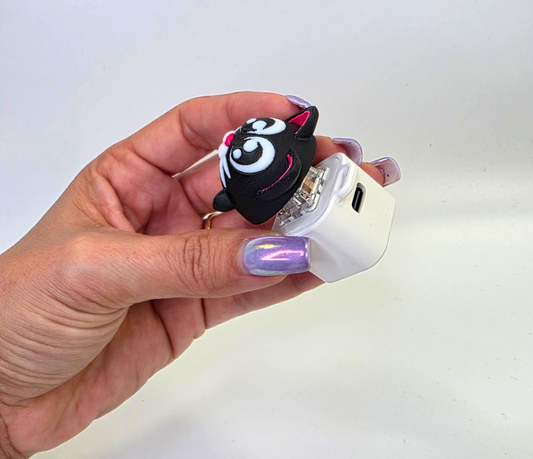 Light & Sound Cat Clicker Fidget Keychain