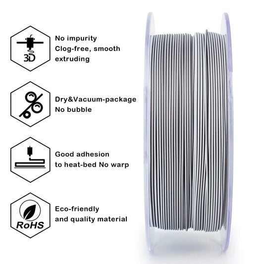 ZIRO Tri-color Matte PLA Filament 1.75mm, Shadow