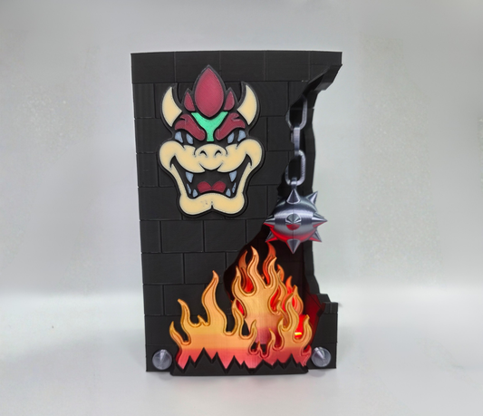 Brick Lamp - BOWSER