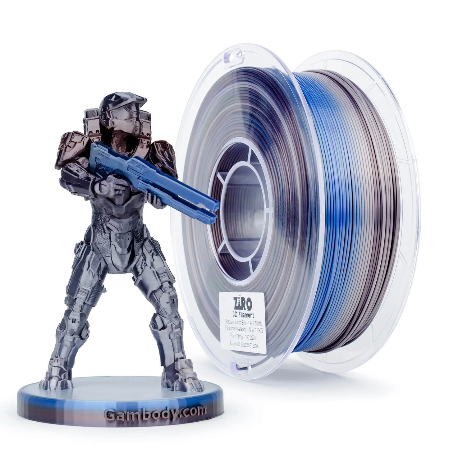 ZIRO Gradient Silk PLA Filament 1.75mm, Steady