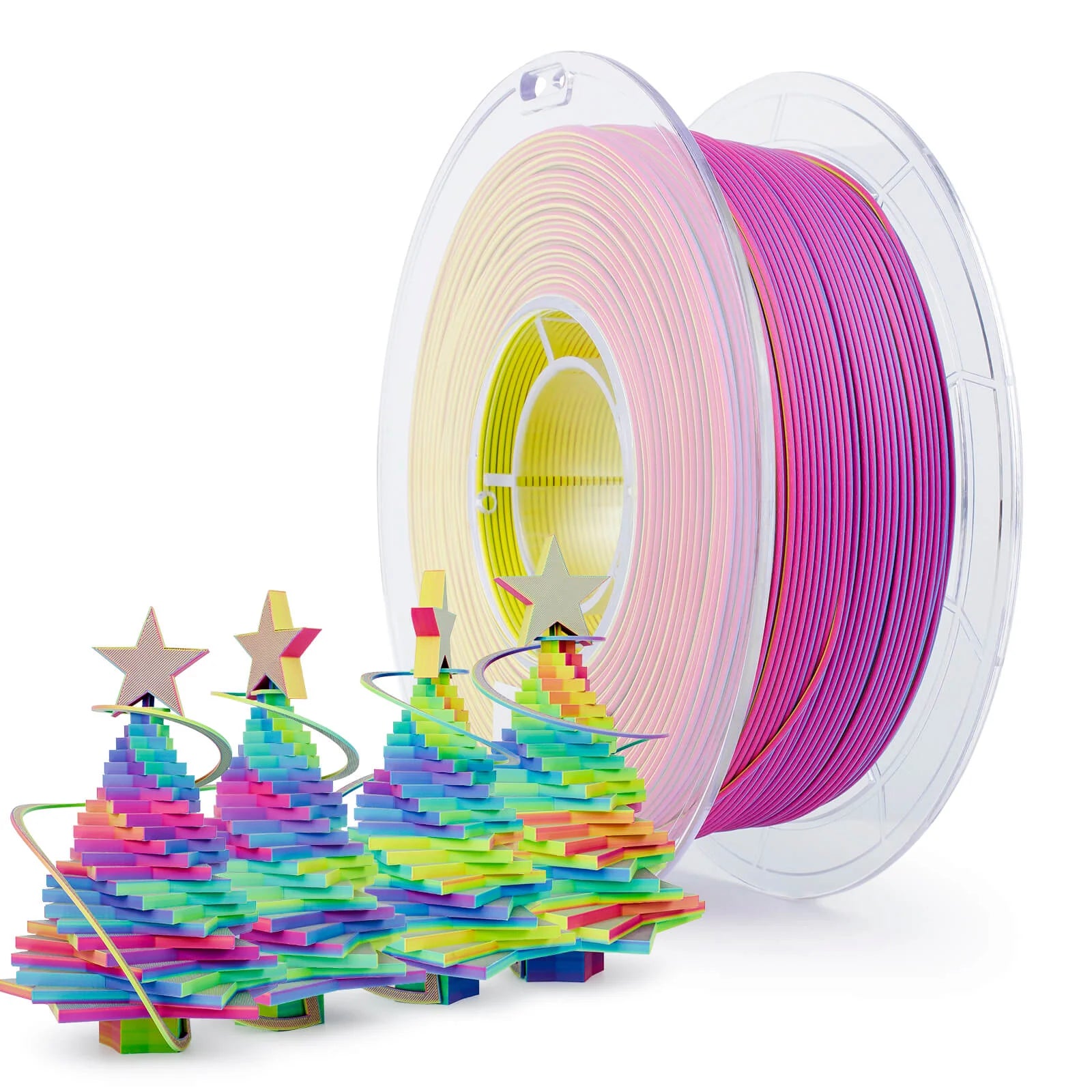 ZIRO Tri-color Matte PLA Filament 1.75mm, Rosy Cloud – Flipp 3D