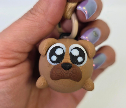 Light & Sound Dog Clicker Fidget Keychain