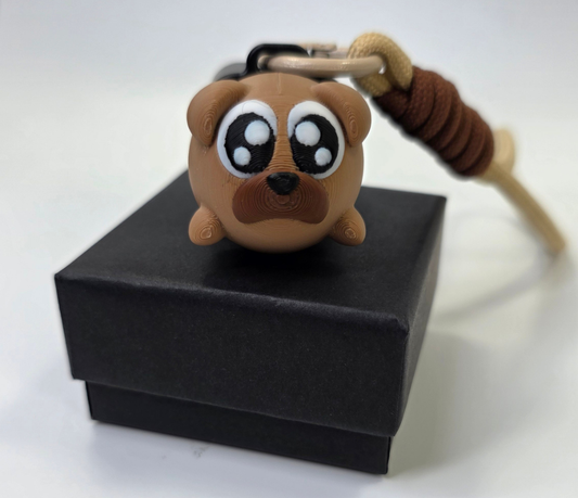 Light & Sound Dog Clicker Fidget Keychain