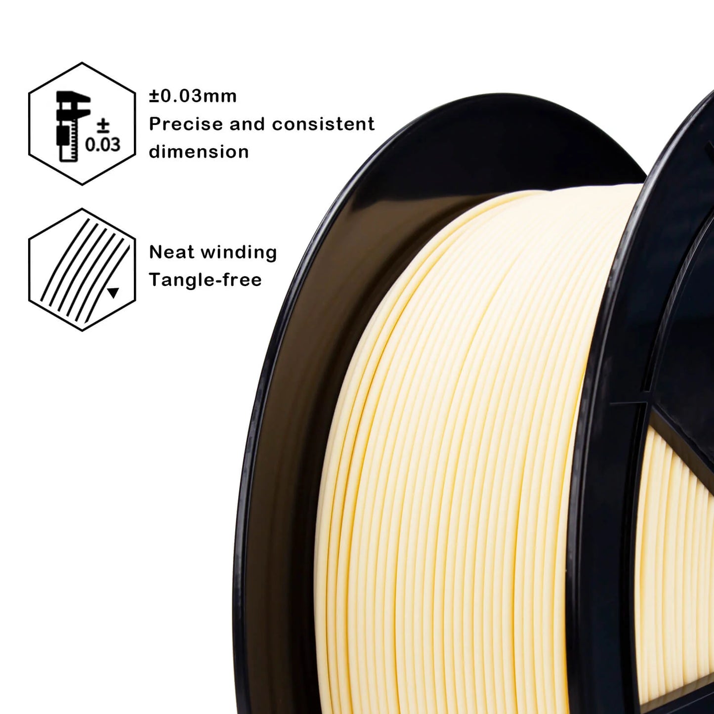 ZIRO Matte PLA Filament 1.75mm, Pastel Skin