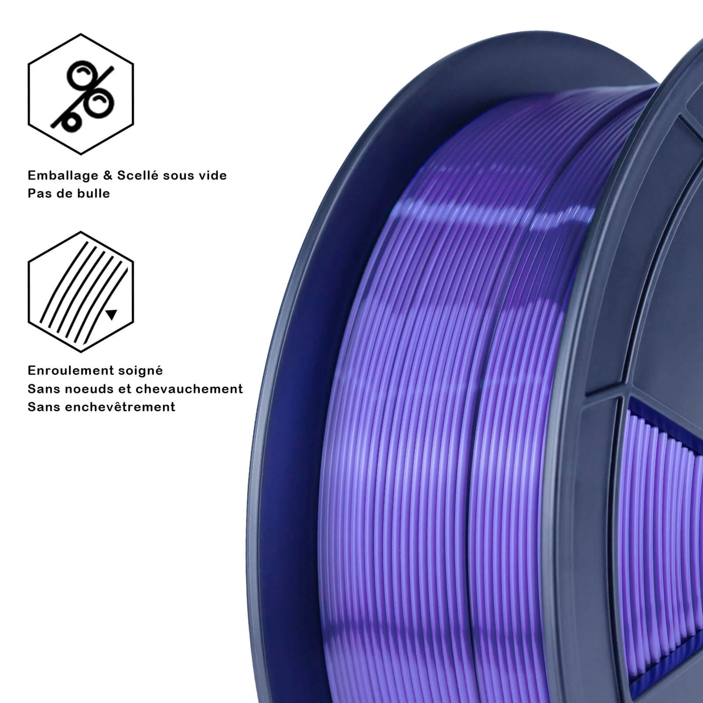 ZIRO Silk PLA Filament 1.75mm, Blue