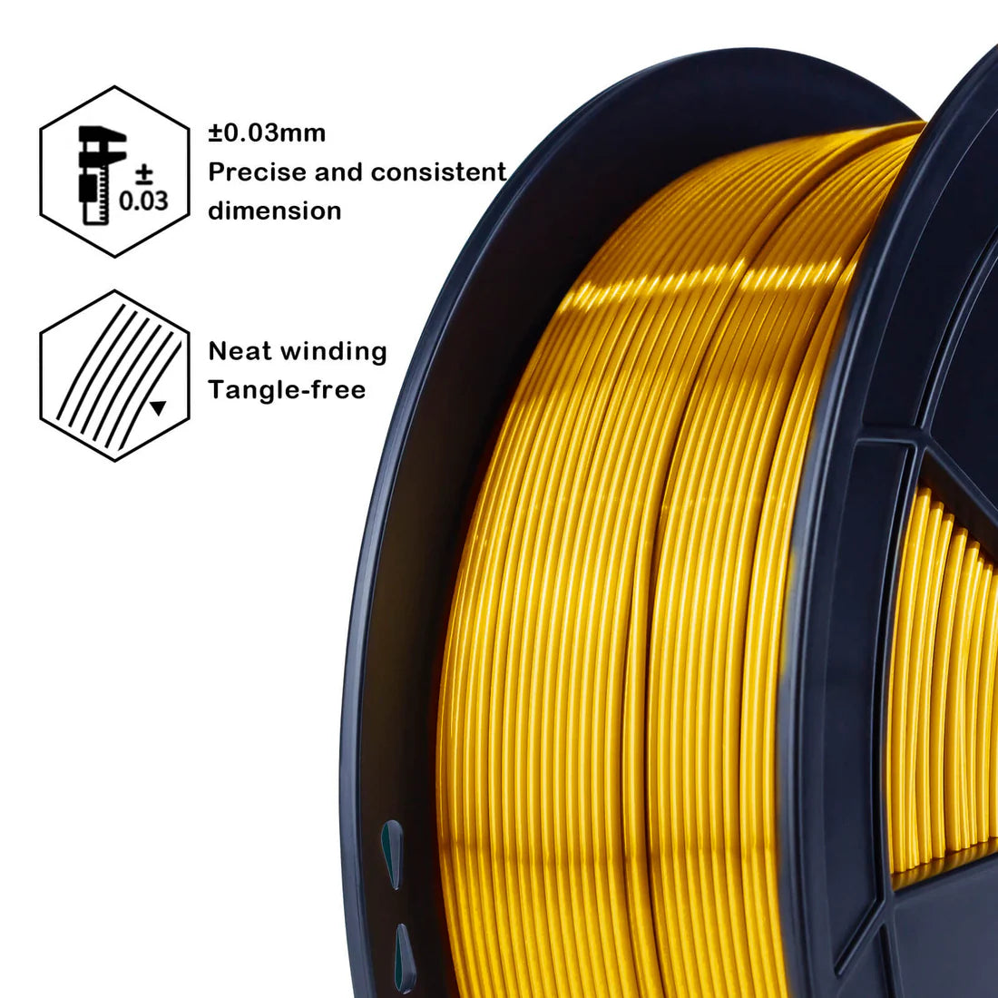 ZIRO Silk PLA Filament 1.75mm, Gold