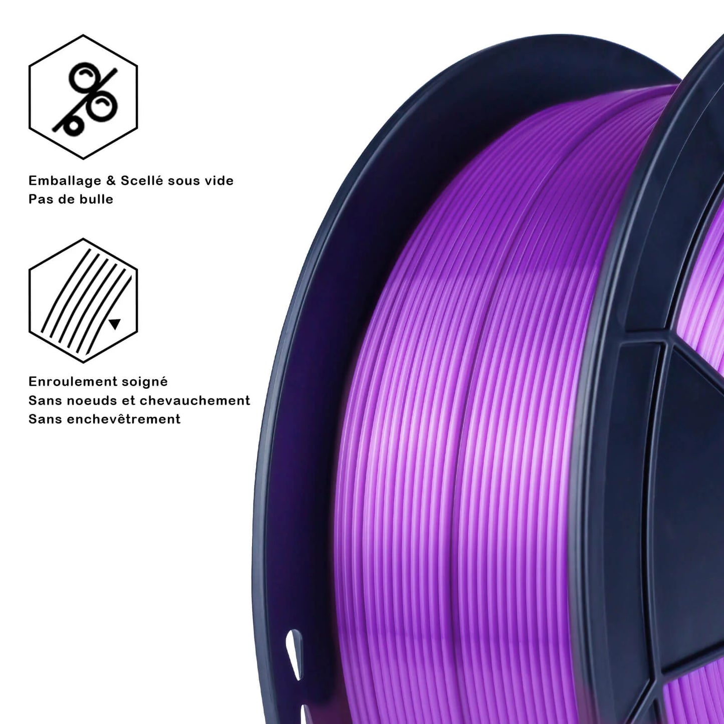 ZIRO Silk PLA Filament 1.75mm, Purple