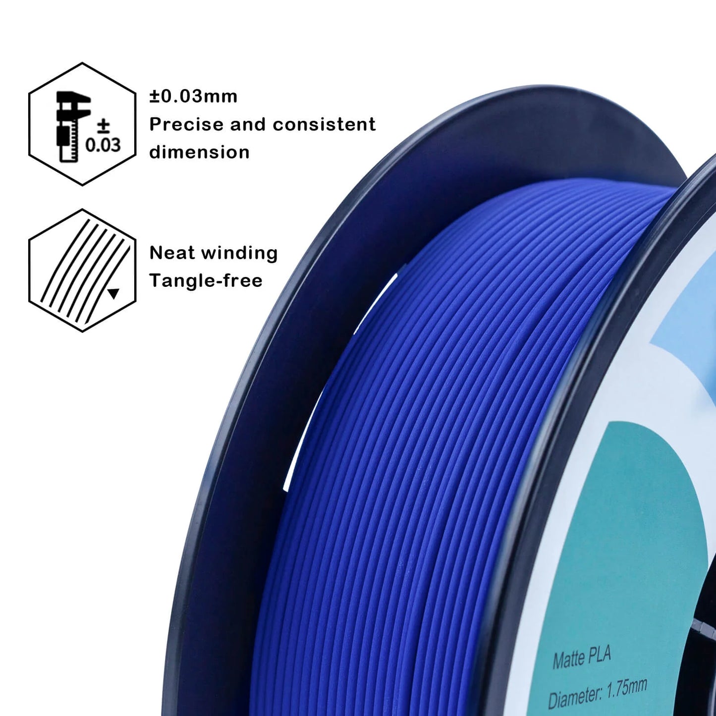 ZIRO Matte PLA Filament 1.75mm, Blue