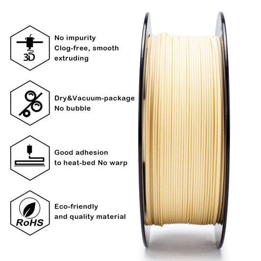 ZIRO Matte PLA Filament 1.75mm, Pastel Skin