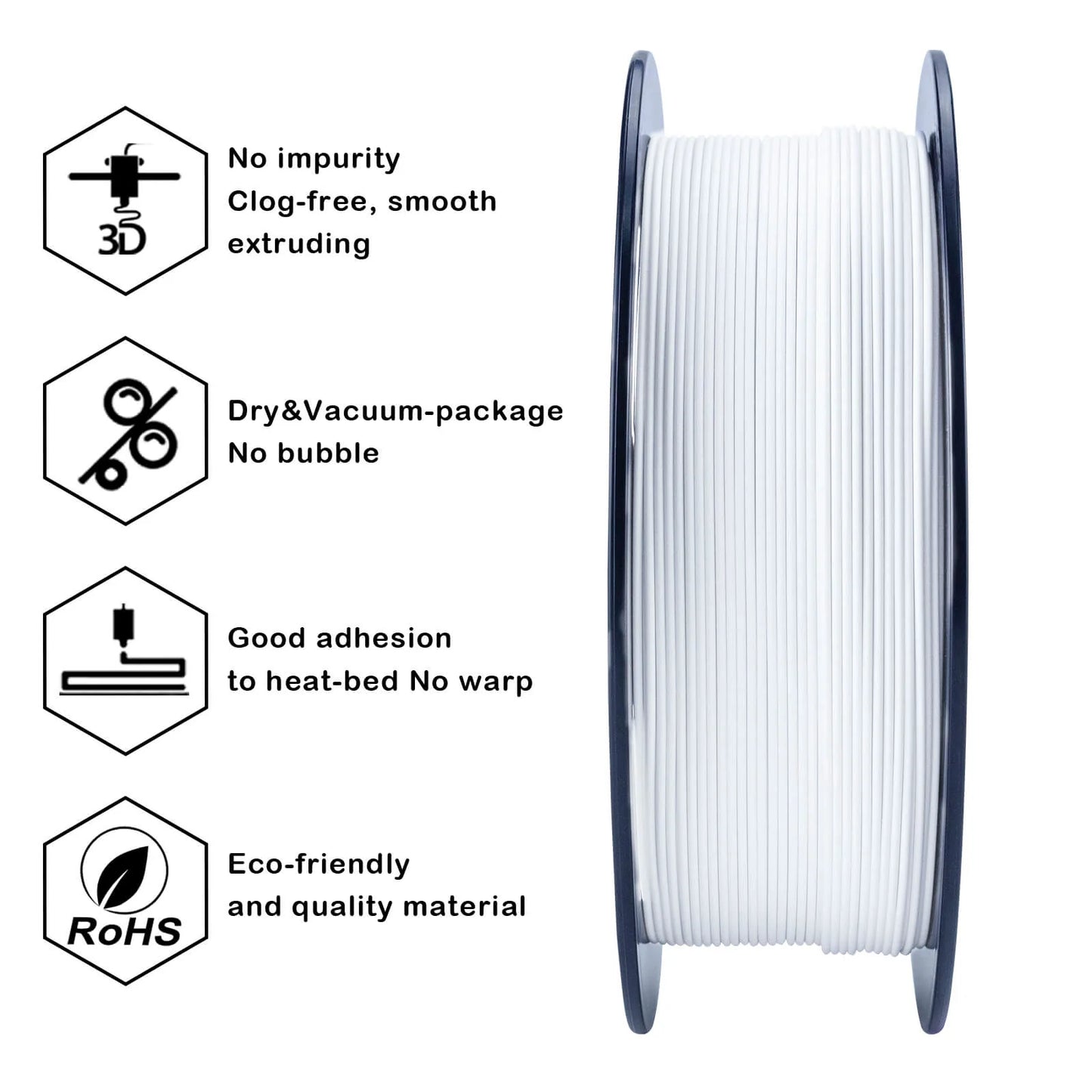 ZIRO Matte PLA Filament 1.75mm, White