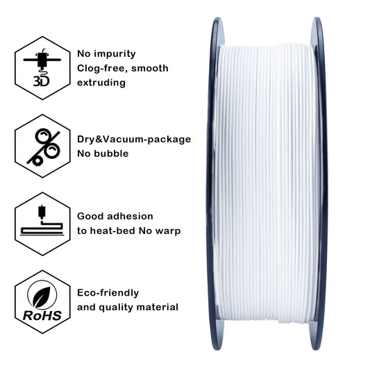 ZIRO Matte PLA Filament 1.75mm, White