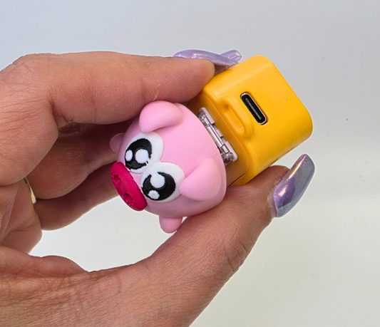 Light & Sound Pig Clicker Fidget Keychain