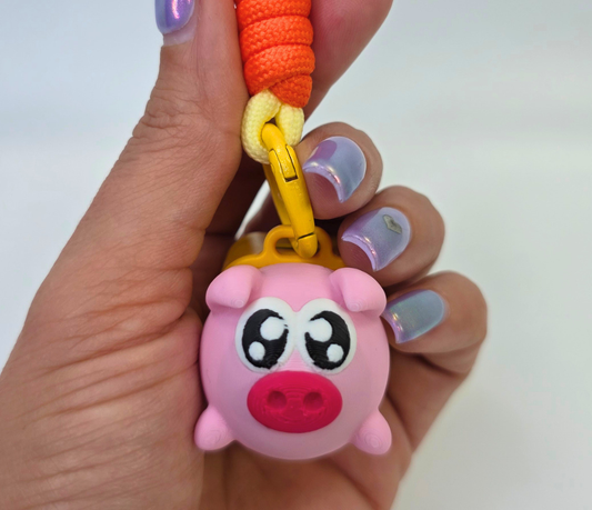 Light & Sound Pig Clicker Fidget Keychain