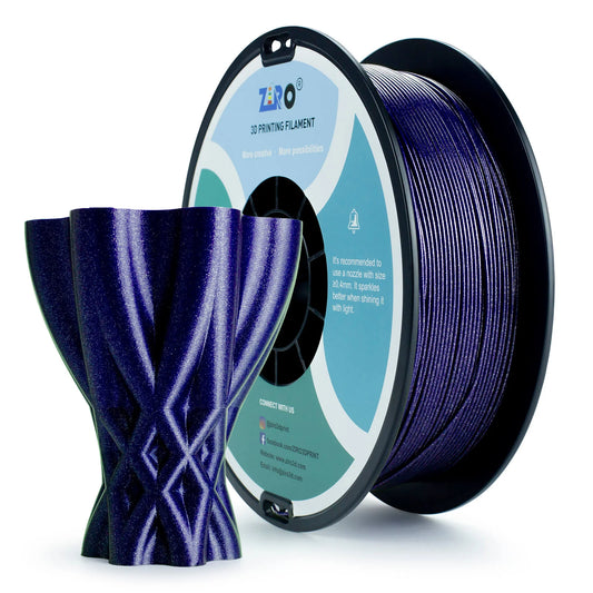 ZIRO Glitter Diamond PLA Filament 1.75mm, Blue