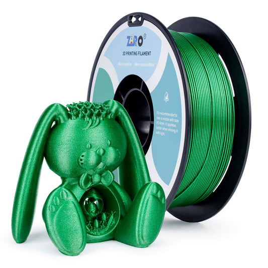 ZIRO Glitter Diamond PLA Filament 1.75mm, Emerald Green