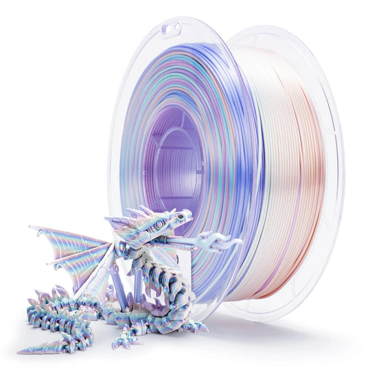 ZIRO Gradient Silk PLA Filament 1.75mm, Pastel Pearl