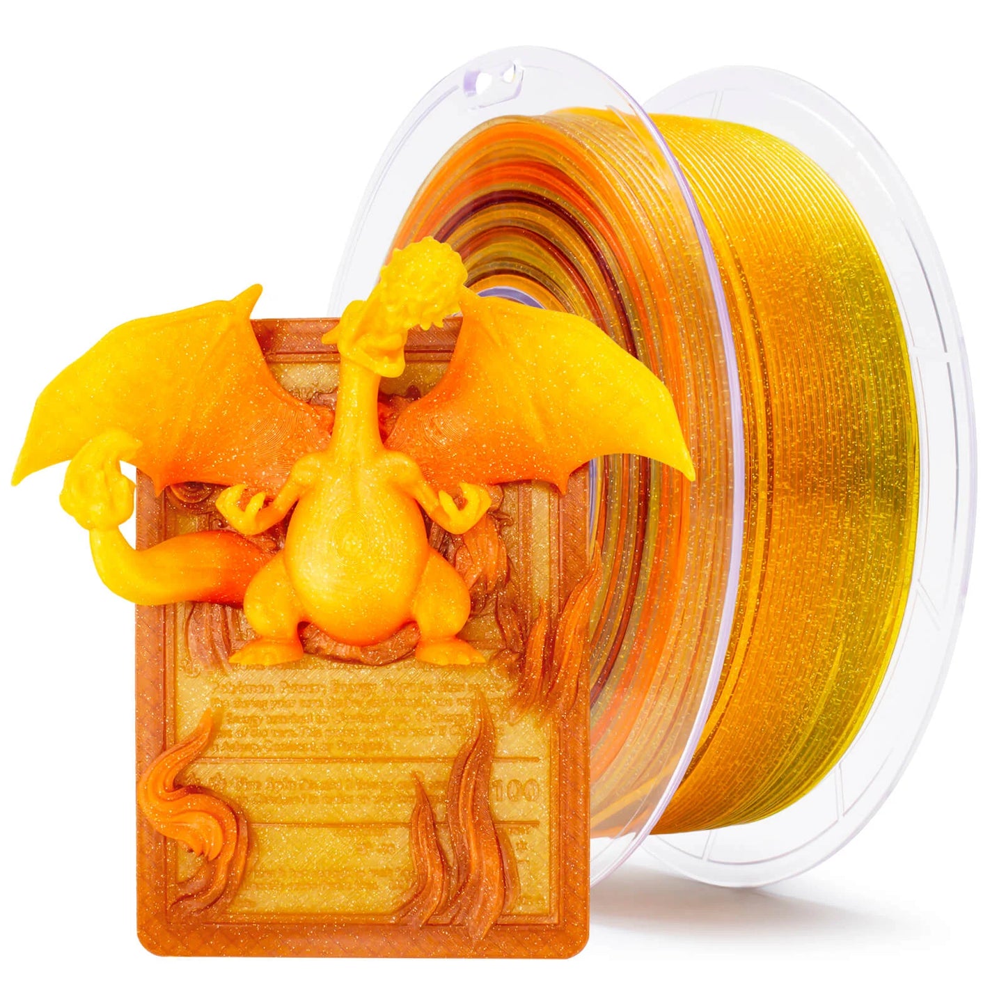 ZIRO Twinkling Translucent PLA Filament 1.75mm, Flower Sunflower