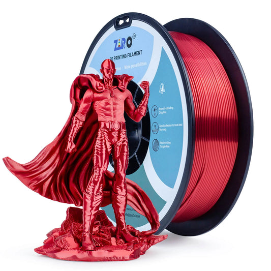 ZIRO Silk PLA Filament 1.75mm, Red