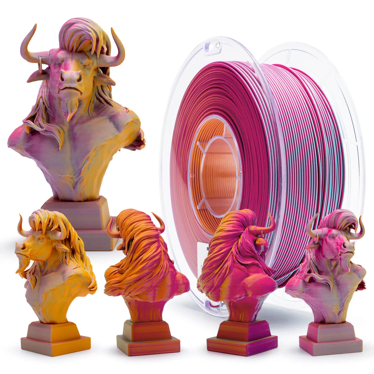 ZIRO Tri-color Matte PLA Filament 1.75mm, Maple Forest
