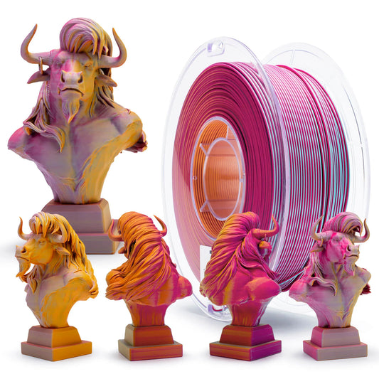 ZIRO Tri-color Matte PLA Filament 1.75mm, Maple Forest